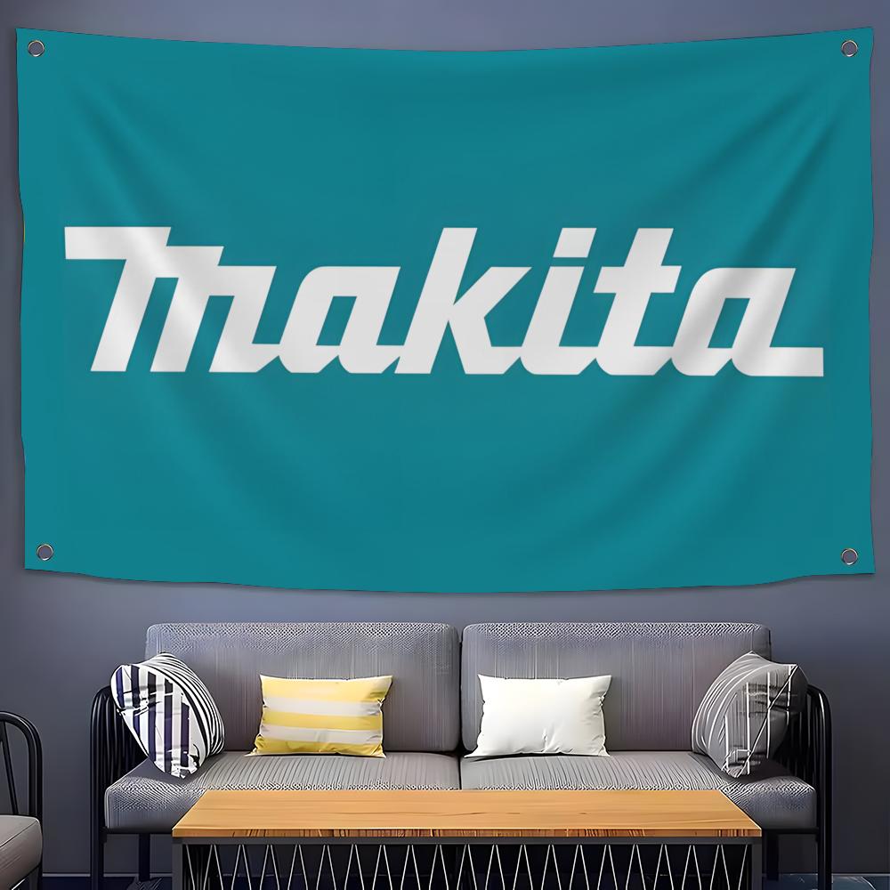 Tech Room Accessories - أعلام بشعار أدوات M-Makitas للغرفة، وغرفة