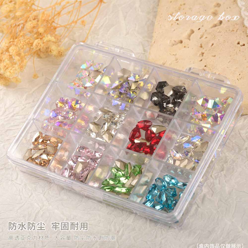 صندوق منظم بلاستيك فارغ شفاف ، - مراجعة Nail Tech Accessories وسعره