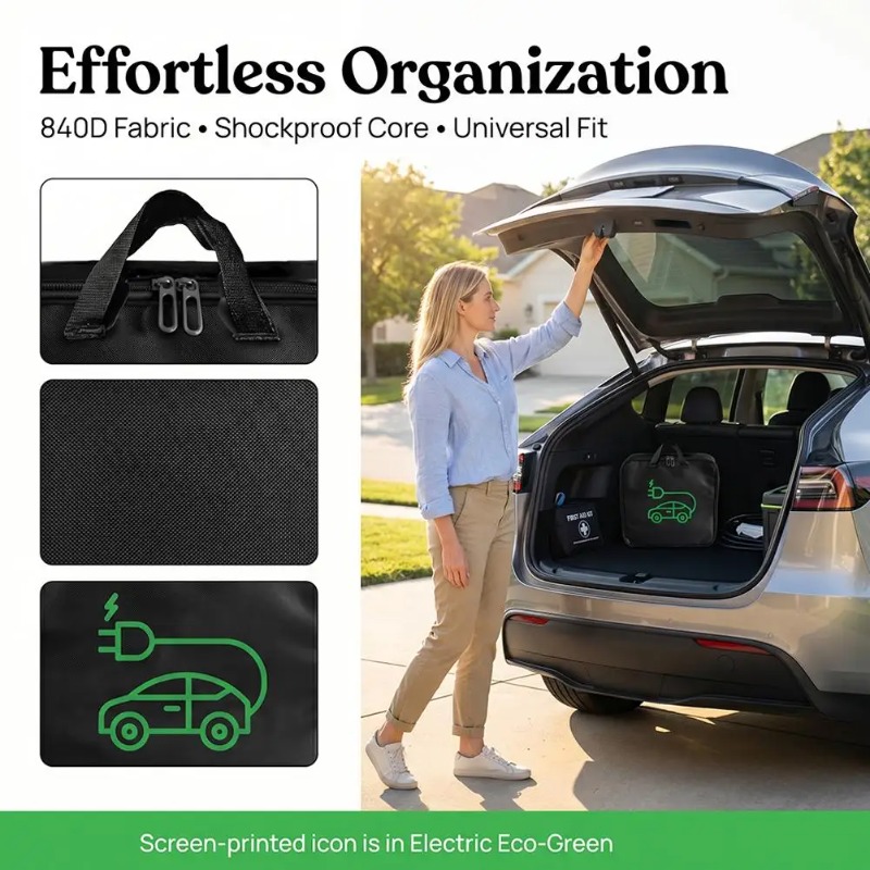 حقيبة مقاومة للماء لشاحن السيا - مراجعة Cable Organizer Bag وسعره