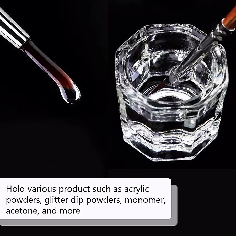 وعاء زجاجي كريستالي صغير، كوب  - مراجعة Nail Tech Accessories وسعره