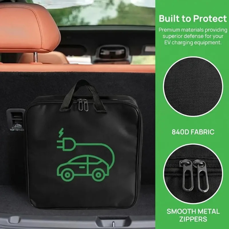 حقيبة تخزين لشاحن السيارة الكه - مراجعة Cable Organizer Bag وسعره