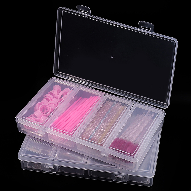 صندوق تخزين شفاف بأربع خانات م - مراجعة Nail Tech Accessories وسعره