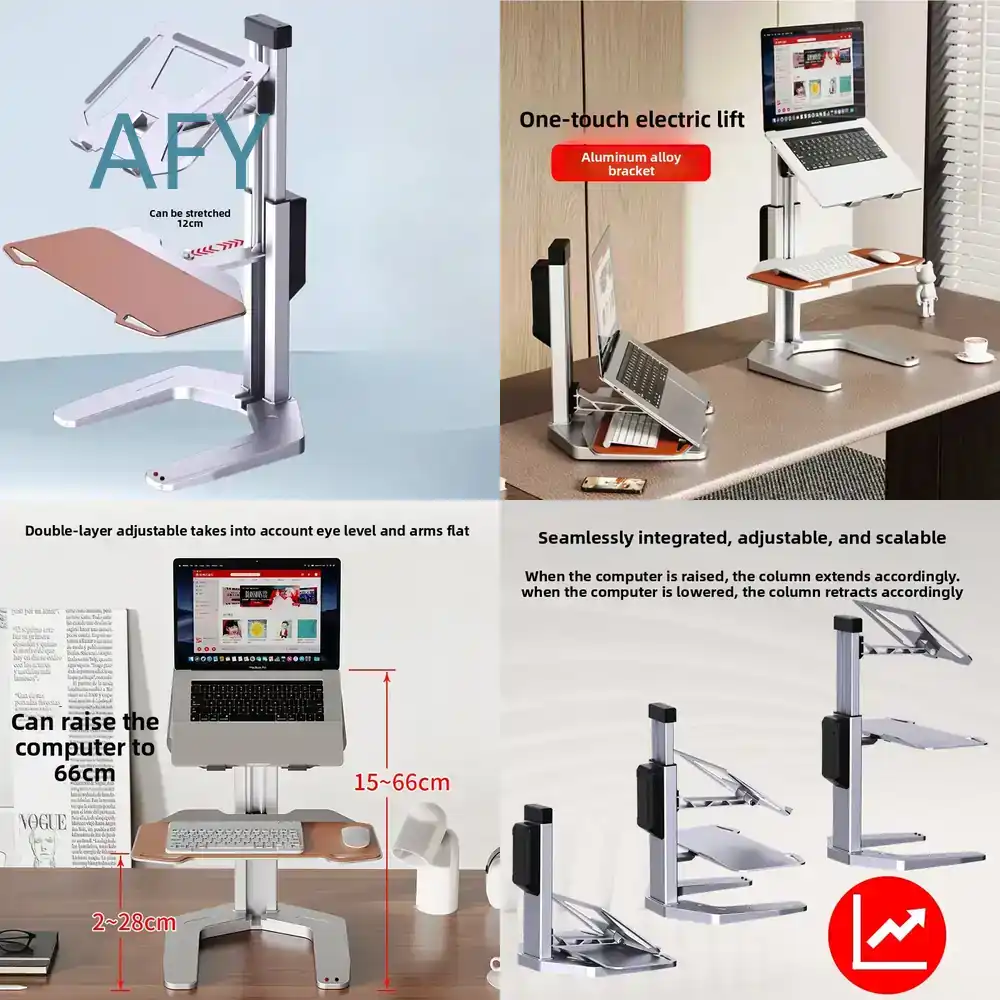 محول مكتب قابل للتعديل كهربائي - مراجعة Laptop Stand Bamboo وسعره