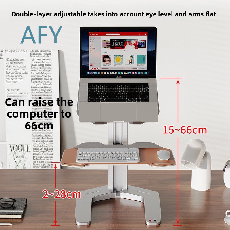 محول مكتب قابل للتعديل كهربائي - مراجعة Laptop Stand Bamboo وسعره