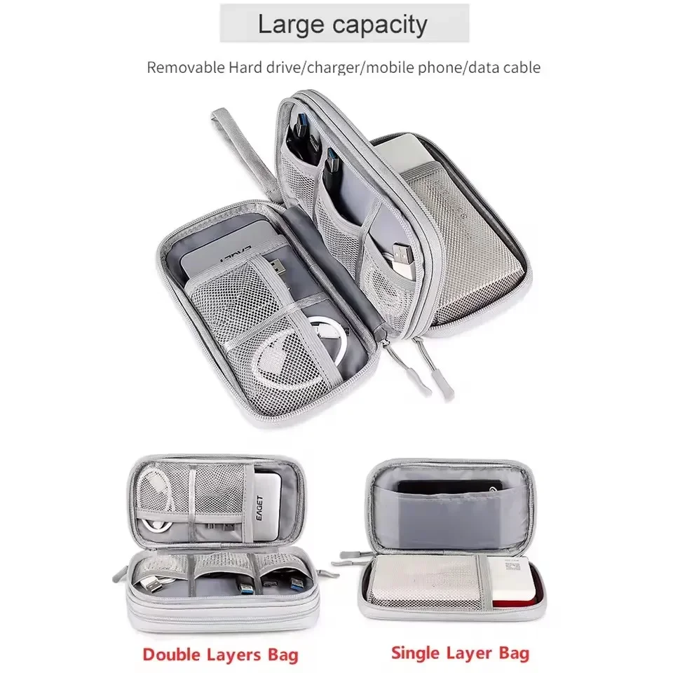 حقيبة كابلات للسفر، حقيبة تخزي - مراجعة Cable Organizer Bag وسعره