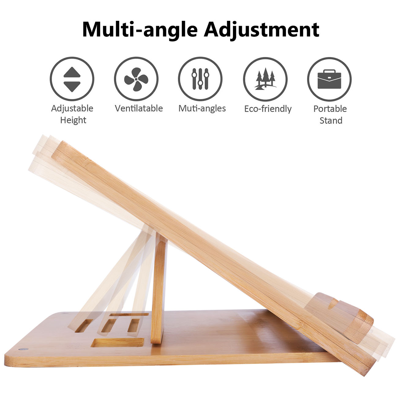 الخيزران قابل للطي دفتر كمبيوت - مراجعة Laptop Stand Bamboo وسعره