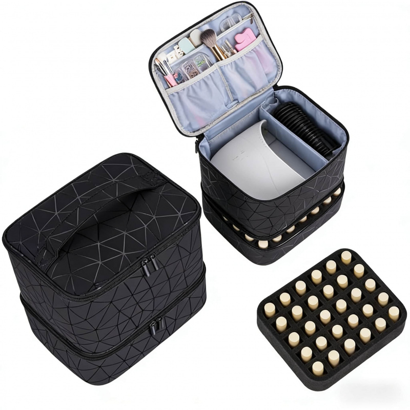 صندوق تخزين احترافي كبير السعة - مراجعة Nail Tech Accessories وسعره