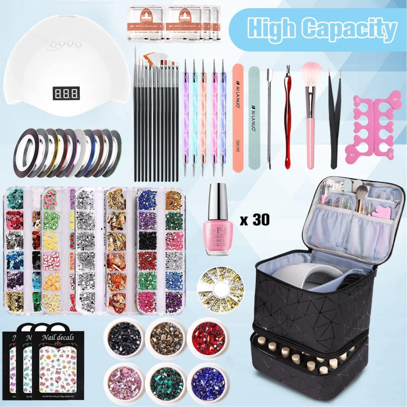 صندوق تخزين احترافي كبير السعة - مراجعة Nail Tech Accessories وسعره